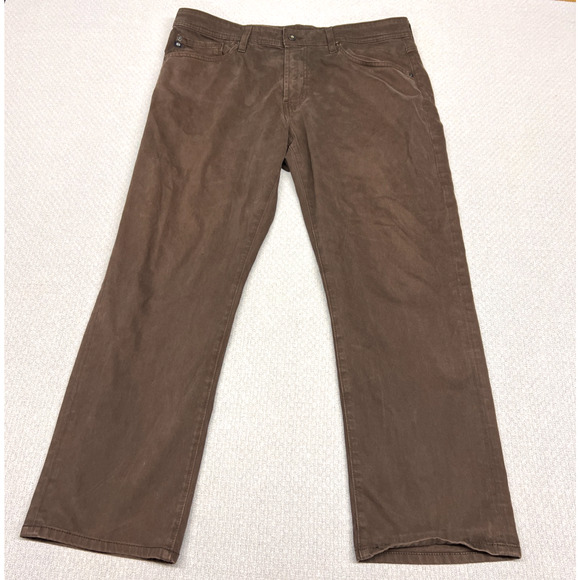 Ag Adriano Goldschmied Other - Adriano Goldschmied Pants Mens 36x27 Brown Graduate Tailored Leg Chino Casual
